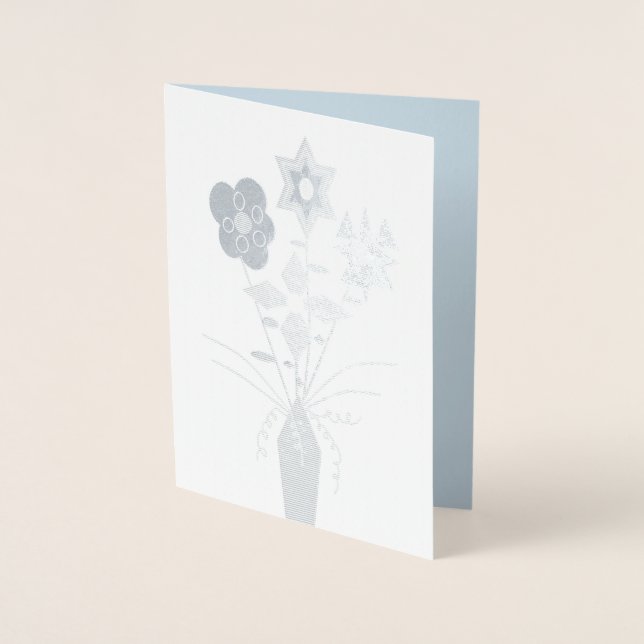 "Flower Delivery" Blank Foil Card w/Envelope (Front)