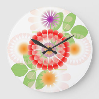 flower design clock by FRenee2