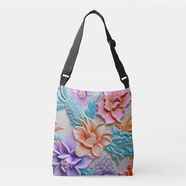 Flower design crossbody bag (Front)
