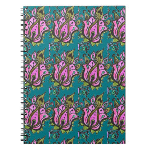 Flower design notebook