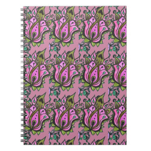 Flower design notebook