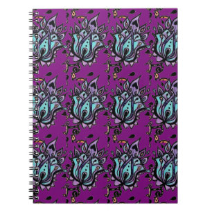 Flower design notebook