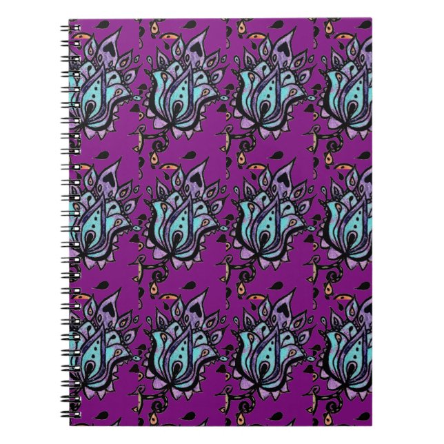 Flower design notebook (Front)