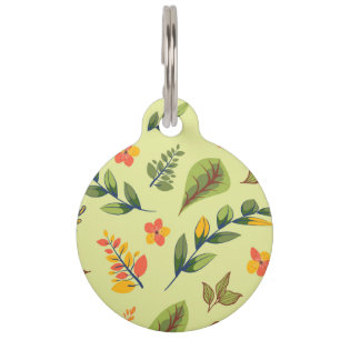 Flower Design Series 3 Pet Tag