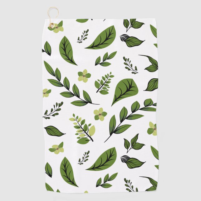 Flower Design Series 4 Golf Towel (Front)