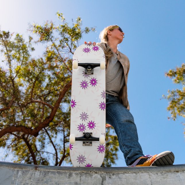 FLOWER DESIGN SKATEBOARD (Outdoor 1)