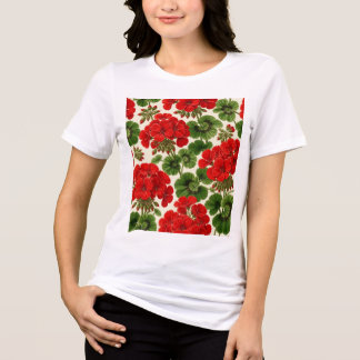 Flower design Tri-Blend shirt