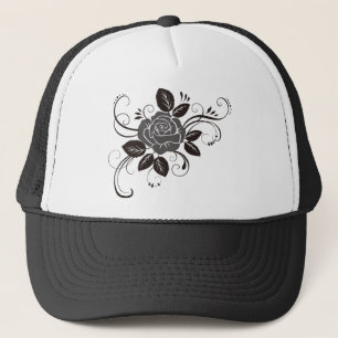 Flower Design Trucker Hat