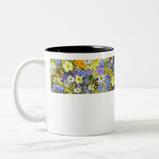 flower designed mugs