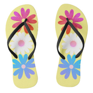 flower designs flip flops