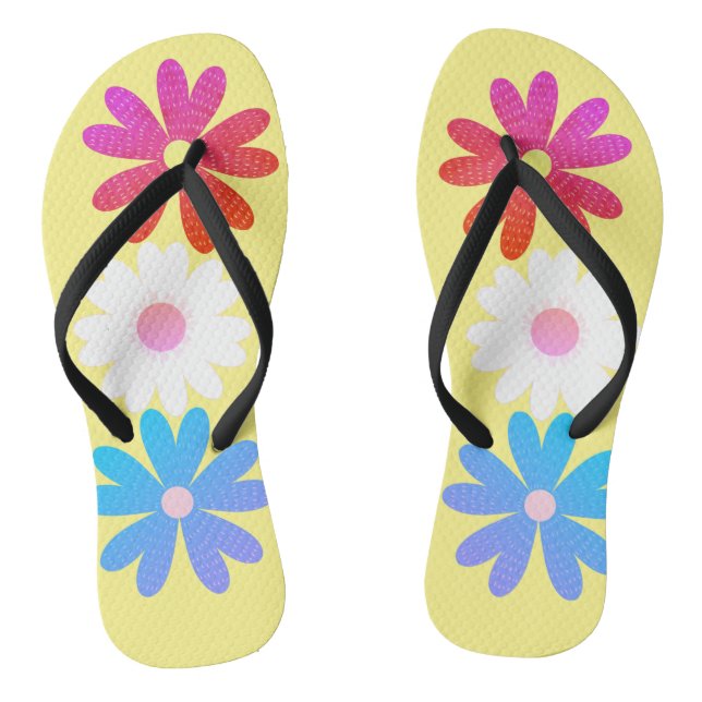 flower designs flip flops (Footbed)