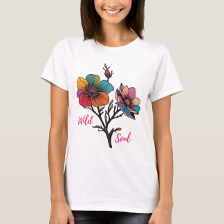 Flower_dgn.no.8- by Maaya_Prints, Women's T-Shirt