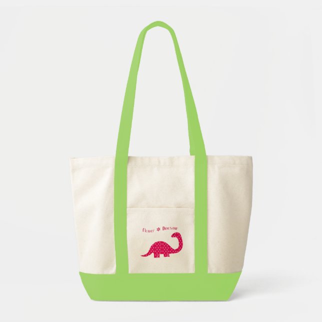 Flower Dinosaur Accent Bag (Front)