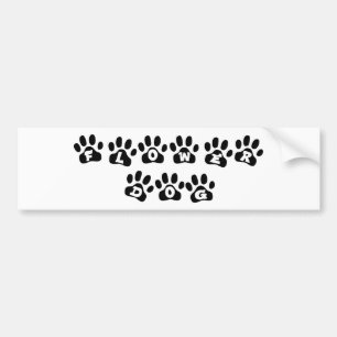 Flower Dog Bumper Sticker