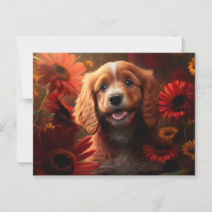 Flower Dog Postcards