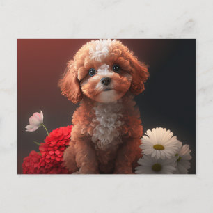 Flower Dog Postcards