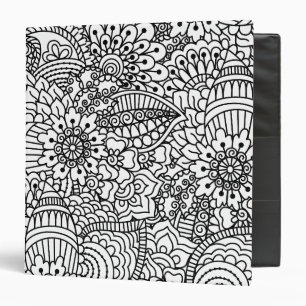 Flower Doodle Binder