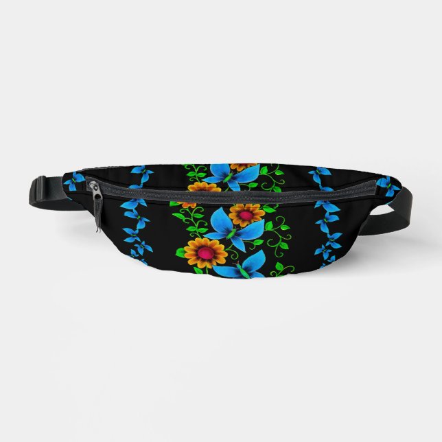 Flower Doodle  Fanny Pack (Front)