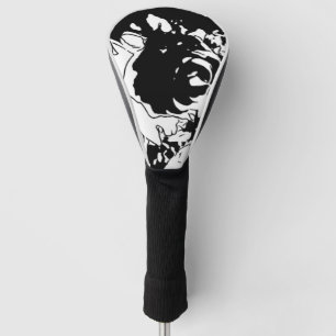 Flower Doodle Golf Head Cover