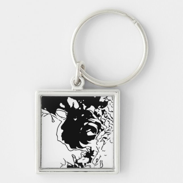 Flower Doodle Keychain (Front)