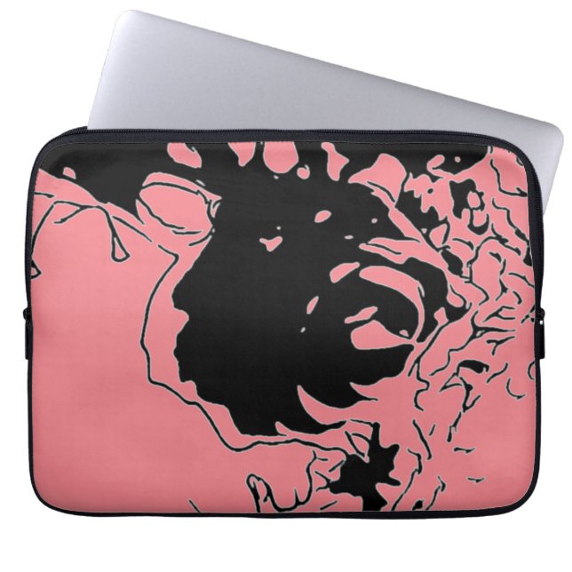 Flower Doodle Laptop Sleeve (Front)