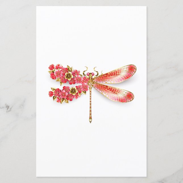 Flower dragonfly with jewellery sakura (Front)
