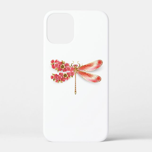 Flower dragonfly with jewellery sakura Case-Mate iPhone case (Back)