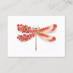 Flower dragonfly with jewellery sakura discount card