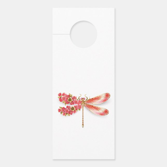 Flower dragonfly with jewellery sakura door hanger (Front)