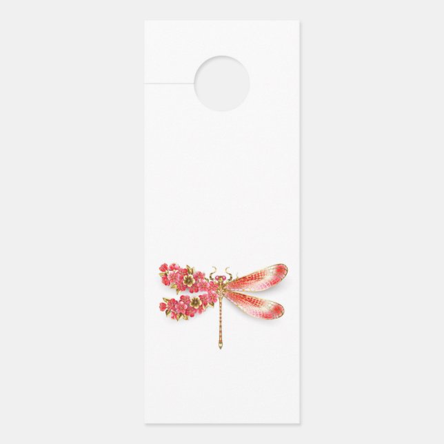 Flower dragonfly with jewellery sakura door hanger (Front)