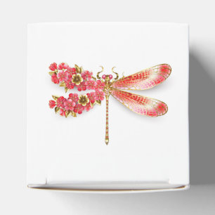 Flower dragonfly with jewellery sakura favor box