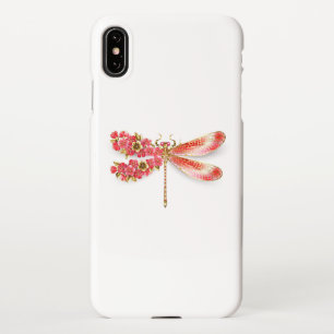 Flower dragonfly with jewellery sakura iPhone XS max case