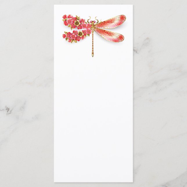 Flower dragonfly with jewellery sakura menu (Front)