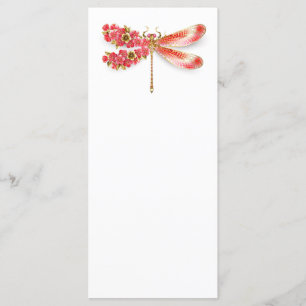 Flower dragonfly with jewellery sakura menu