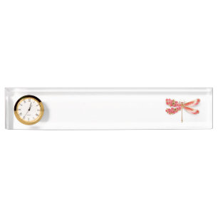 Flower dragonfly with jewellery sakura nameplate