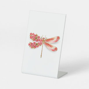 Flower dragonfly with jewellery sakura pedestal sign