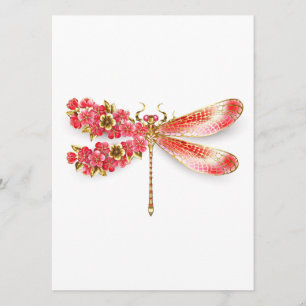 Flower dragonfly with jewellery sakura program