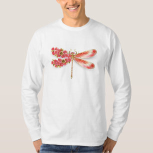 Flower dragonfly with jewellery sakura T-Shirt