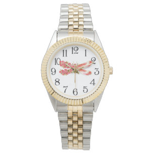 Flower dragonfly with jewellery sakura watch