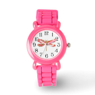 Flower dragonfly with jewellery sakura watch