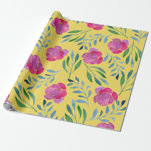 Flower Drawings Easy Wrapping Paper