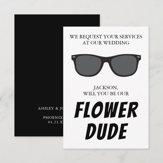 Flower Dude Proposal Card (Front/Back)