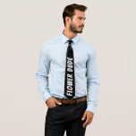 Flower Dude Wedding Tie<br><div class="desc">This design features the wording "Flower Dude". Perfect for that special guy making an entrance at your wedding!</div>