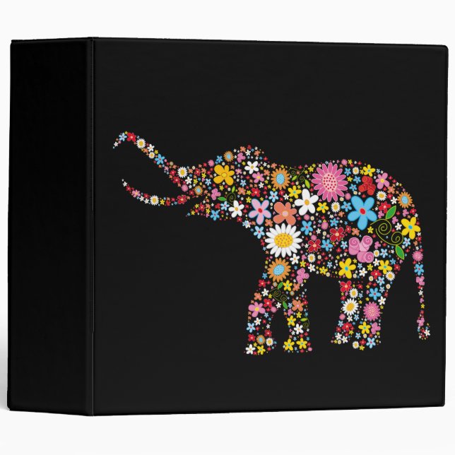 Flower Elephant Binder (Front/Spine)