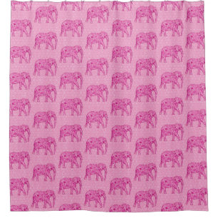 Flower elephant - fuchsia pink