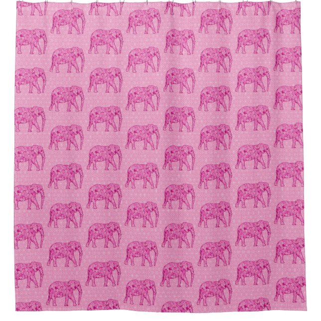 Flower elephant - fuchsia pink (Front)