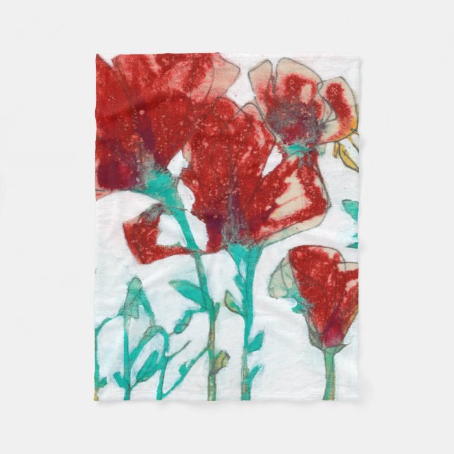 Flower Expression II Fleece Blanket (Front)