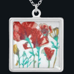 Flower Expression II Silver Plated Necklace<br><div class="desc">Floral</div>