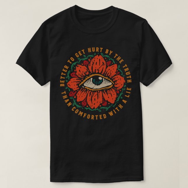 Flower Eye Vintage  T-Shirt (Design Front)