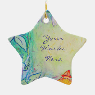 Flower Fairies Garden Art Custom Ornaments